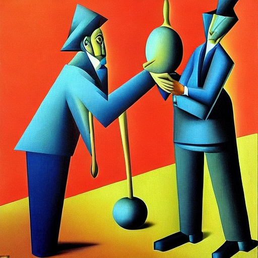 Experienced manager coaching a researcher.